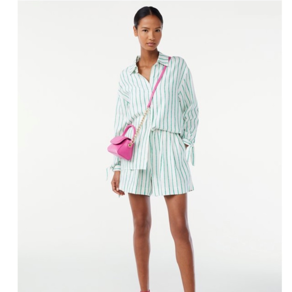 Scoop Linen Pull On Skort Set